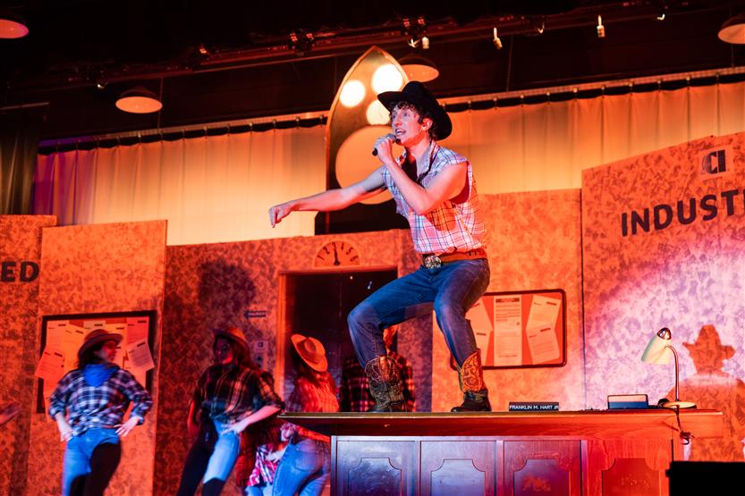 Page High actors onstage